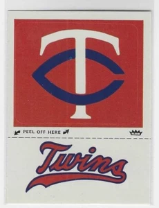 1979 Fleer Grand Slam Hi-Gloss Team Stickers MINNESOTA TWINS Hat Logo - Picture 1 of 2