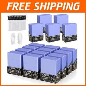 1000 Piece Card Sleeve Set: Hard Plastic Protectors for Baseball & Sports Cards - Picture 1 of 9