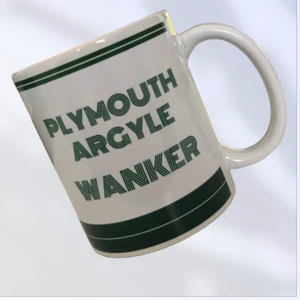 Plymouth Argyle Wanker Mug Cup Tea Funny Joke Novelty Gift Idea Fan Birthday - Picture 1 of 4