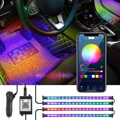 App Control RGBIC LED Innenraumbeleuchtung Auto KFZ Ambiente Fußraumbeleuchtung • 6.99€