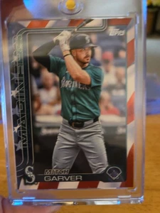 2025 Topps Series 1 - Mitch Garver #338 Flag 46/76 - Bild 1 von 2