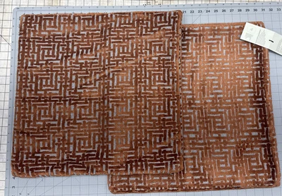 Пара из 2 наволочек West Elm Fair Trade Allover Crosshatch Rust серебро #22 - Изображение 1 из 4