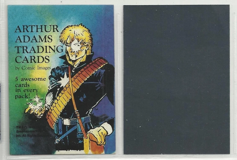 1989 COMIC IMAGES ARTHUR ADAMS HEADER CARD NNO MARVEL - Image 1 of 1
