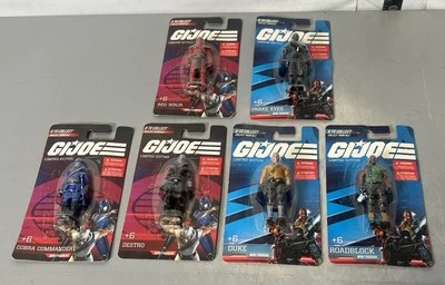 Lot of 6  GIJoe / Cobra - Carded 2.5" Tall Mini Figures by Hasbro - LTD   ~NEW - Image 1 of 4