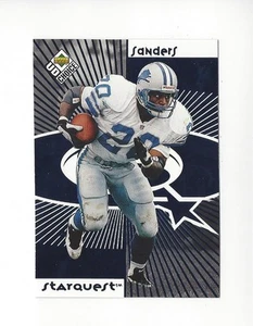 1998 UD Choice Starquest/Rookquest Blue #SR3 Barry Sanders/T.Banks Lions Jaguars - Picture 1 of 1
