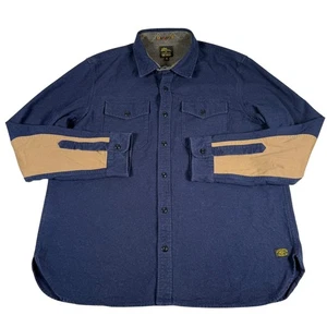 LL Bean Todd Snyder Mens XL Navy Blue Chamois Heavyweight Patch - Picture 1 of 10