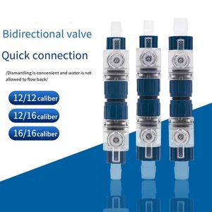 12-20mm Aquarium Water Hose Flow Control Tap Release Connector Fish Tank - Picture 1 of 16