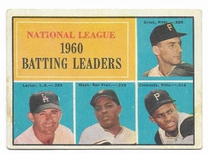 1961 Topps #41 National League Batting Leaders 1900-1960 Roberto Clemente - Bild 1 von 2