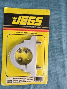 NEW JEGS BILLET ALUMINUM FUEL FILTER BRACKET DRAG RACE CIRCLE TRACK 15003 - Picture 1 of 3