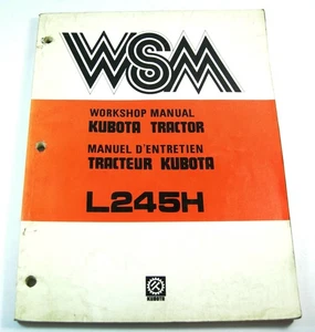 Original Kubota L245H Tractor Workshop Shop Service Repair Manual Book - Picture 1 of 5