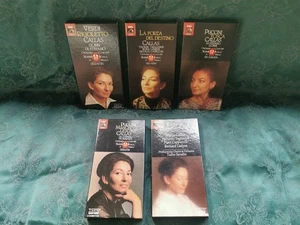 X5 Callas EMI Cassette Box Set XDR Teatro Scala Verdi Puccini Serafin Bundle Job - Picture 1 of 13