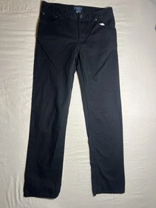 Polo Ralph Lauren Black Pants Boys Size 16 Authentic Dungarees - Picture 1 of 10