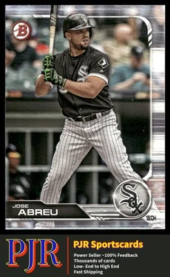 Jose Abreu 2019 Bowman #55 Chicago White Sox 35% Off 4+ - Image 1 of 2