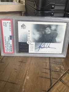 2001 TIGER WOODS ROOKIE AUTOGRAPH CARD Mint PSA 9 SP Authentic Sign of the Times - Picture 1 of 3