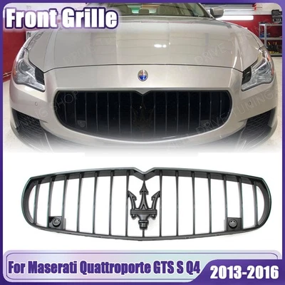 For Maserati Quattroporte 2013-16 Sport GTS SQ4 Glossy Black Front Bumper Grille - Image 1 of 4