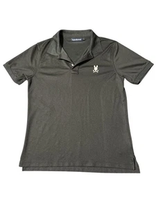 Psycho Bunny schwarz Herren 5 Medium Kurzarm Dri Fit Poloshirt Tasche Logo - Bild 1 von 9