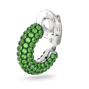 Swarovski Tigris ear cuff Single, Green, Rhodium plated - Picture 1 of 7