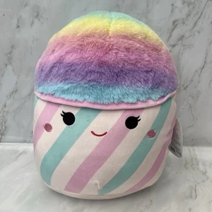 Squishmallows Bevin The Rainbow Cotton Candy Plush Soft Toy 12” - Picture 1 of 6