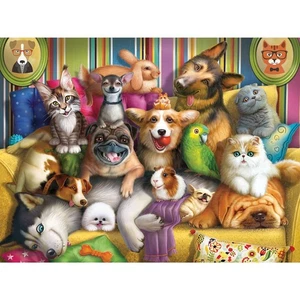 Bits and Pieces 500 Piece Jigsaw Puzzle for Adults Cute Pets - Colorful Ani... - Picture 1 of 9