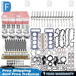 Engine Overhaul Rebuilding Pistons Gasket Bearings Kit for VW Audi A8 Q7 S5 4.2L - Picture 1 of 6