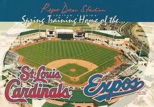 Cartolina Scarsa Roger Dean Stadium - St Louis Cardinals & Montreal Expos - Foto 1 di 2