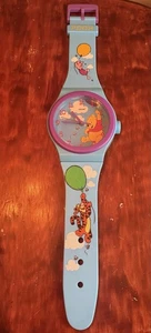 Orologio da parete vintage Winnie The Pooh blu funzionante 3 piedi  - Foto 1 di 9