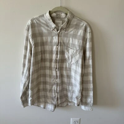 Camisa Billy Reid Calce Estándar Con Botones Grande Estampado A Cuadros Para Hombre Foto 1 de 4