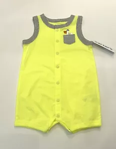 Carters Baby Boy Clothes 12 Months Romper Creeper Cute Outfit New - Picture 1 of 3
