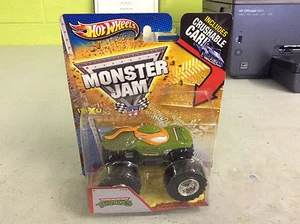 2013 Hot Wheels Monster Jam Teenage Mutant Ninja Turtles W/ Crushable Car NEW! - Picture 1 of 4