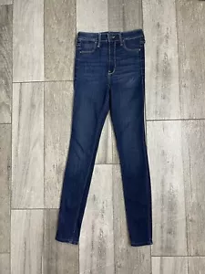 Hollister Ultra High Rise Jegging Jeans Woman’s Size 3 R W26 L28 Blue Denim - Picture 1 of 12