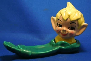 1951 Gilner Cal. Elf Pixie Brownie Shaker & Spoon Rest Potter - Picture 1 of 10