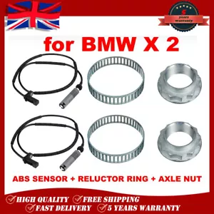 FOR BMW 1 3 SERIES 116 118 120 316 318 320 REAR ABS SPEED SENSOR + ABS RING +NUT - Picture 1 of 10