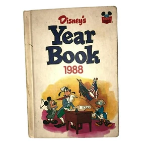 DISNEY'S YEAR BOOK 1988 HARD COVER ROBERT B CLARKE GROLIER PROPERTIES HARDCOVER - Picture 1 of 4