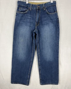 PLUGG Jeans Herren 32x30 blau Waschung gerades weites Bein Baumwolle Baggy locker Skater Y2K - Bild 1 von 18
