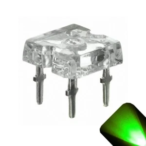 50 x flache Piranha rein grünes LED Licht superhelle LEDs Ultra 3 mm 5 mm Tail RC C - Bild 1 von 3