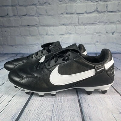 Nike Premier III 3 FG Soccer Cleats Black White AT5889-010 Mens Sz 7 Women's 8.5 - Image 1 of 4