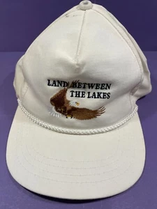 Vintage Land Between The Lakes KY Hat Cap with Cord Snap Back Eagle Stitching - Picture 1 of 4