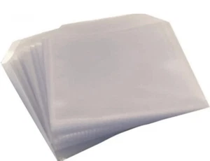 10 x CD DVD plastic Sleeves 80 Micron PVC Wallet tuck in Flap high quality - Picture 1 of 4