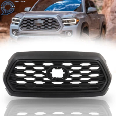 Front Upper Grille Assembly Fit For Toyota Tacoma 2016-2022 Matte Black Foto 1 de 4