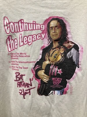 Vintage 1996 WWF ✅ Bret Hart ✅ t-shirt - Image 1 of 4