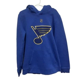 NHL St Louis Blues Hockey Kids Medium #50 Binnington Cotton Blend Hoodie - Picture 1 of 6