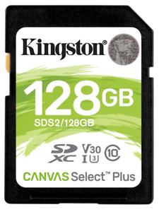SD Speicherkarte 128 GB 100MB/s Kingston Canvas Select Plus