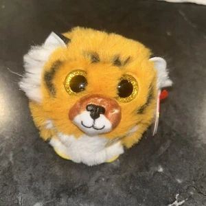 Ty Puffies (Beanie Balls) CLAWSBY der Tiger (4 Zoll) Stofftier Plüschtier - Neu - Bild 1 von 5
