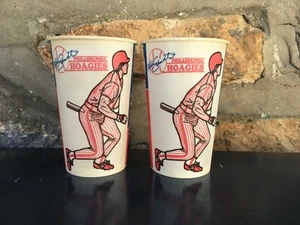 Set of 2 VTG 1995 Mike Schmidt Hall Of Fame Cups Philadelphia Hoagies Phillies - Picture 1 of 3