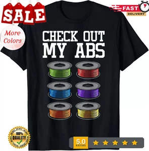 Funny 3D Printing Designs For Men Women ABS Printer Filament Gift Unisex T-Shirt - Picture 1 of 20