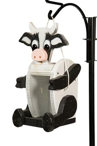 Vogelfutterhaus in Kuhform aus Holz - Amish Made in USA - Bild 1 von 1