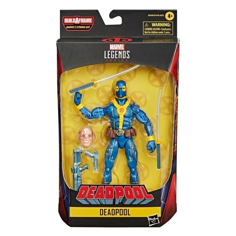 FIGURA DE ACCIÓN DEADPOOL (6") BLUE OUTFIT (2020) MARVEL LEGENDS CON ARMAS Foto 1 de 1