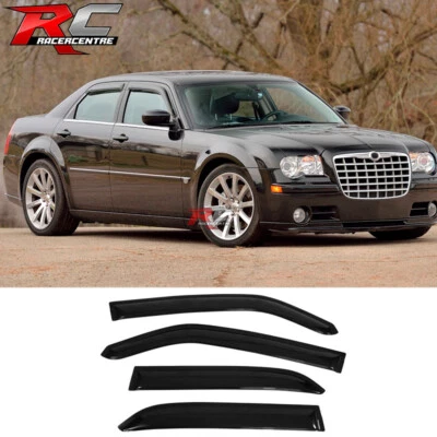 Fits 05-10 Chrysler 300 Dodge Magnum Window Visor Vent Rain Guard Shade 4PC Foto 1 de 4