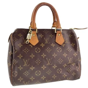 Bolso de Mano Louis Vuitton Speedy 25 Monograma Cuero Tela Marrón 3040 - Imagen 1 de 23