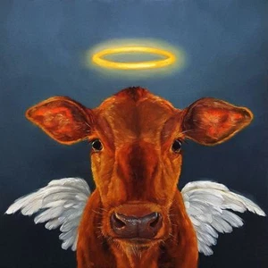 Holy Cow Lucia Heffernan Art Print 17.875x18 - Picture 1 of 1